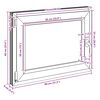 vidaXL Basement Window "RISOR" 80x60 cm Tilt&Turn DIN Left White