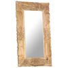 vidaXL Mirror 80x50 cm Solid Mango Wood