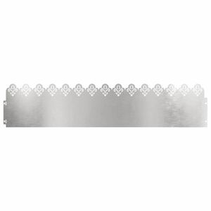 vidaXL Lawn Edgings 10 pcs Silver 103 x 0.05 x 22 cm Stainless Steel