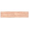 vidaXL Table Top Light Brown 180x40x(2-4)cm Treated Solid Wood Live Edge