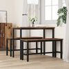 vidaXL Dining Bench 2 pcs Old Wood 100 x 32.5 x 48.5 cm