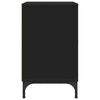 vidaXL Bedside Cabinet 2 pcs Black 49 x 36 x 61 cm Engineered wood