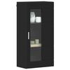 vidaXL Wall-mounted Cabinet Black 55 x 29 x 100 cm Engineered Wood