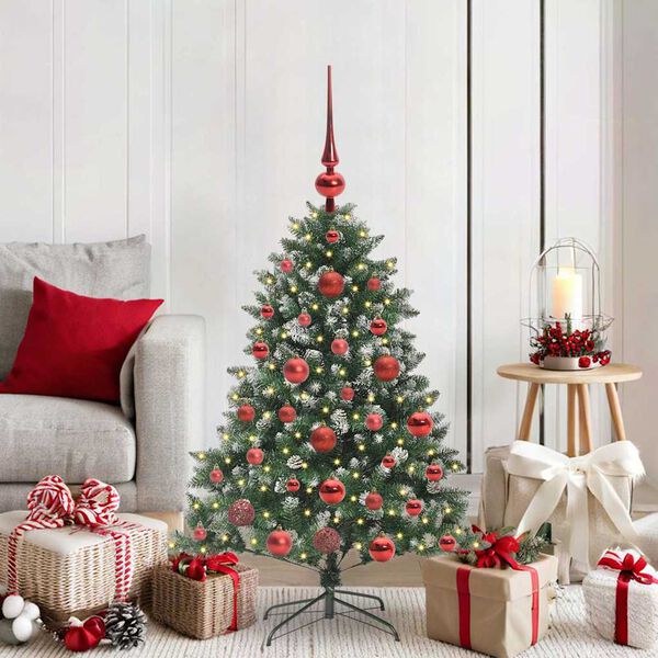vidaXL Artificial Christmas Tree with 150 LEDs Green 85 x 85 x 120 cm