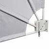 vidaXL Collapsible Balcony Side Awning Grey 140x140 cm