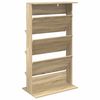 vidaXL Magazine Rack Sonoma Oak 70 x 41 x 126 cm Engineered Wood