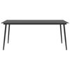vidaXL 9 Piece Garden Dining Set Black