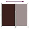 vidaXL Patio Retractable Side Awning 140 x 300 cm Brown