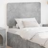 vidaXL Headboard with Headboard Concrete Grey 75 cm Engineered wood