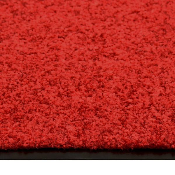 vidaXL Doormat Washable Red 60x180 cm