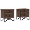 vidaXL Bedside Cabinet Brown Oak 2 pcs 40x30x40 cm Engineered Wood