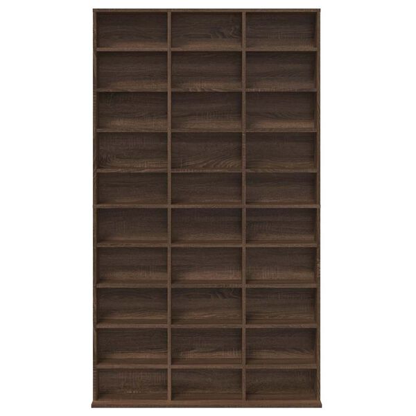 vidaXL CD Cabinet Brown Oak 102x23x177.5 cm Engineered Wood