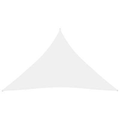 vidaXL Sunshade Sail Oxford Fabric Triangular 3.6x3.6x3.6 m White