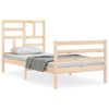 vidaXL Bed Frame without Mattress Small Single Solid Wood