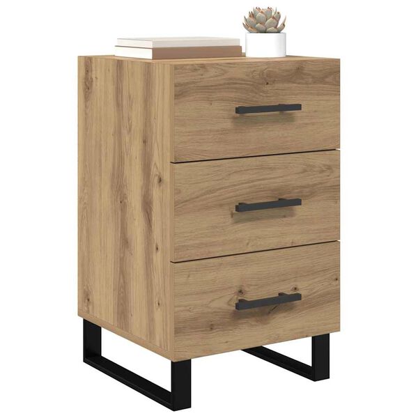 vidaXL Bedside Cabinet Artisan Oak 40 x 40 x 66 cm Engineered Wood