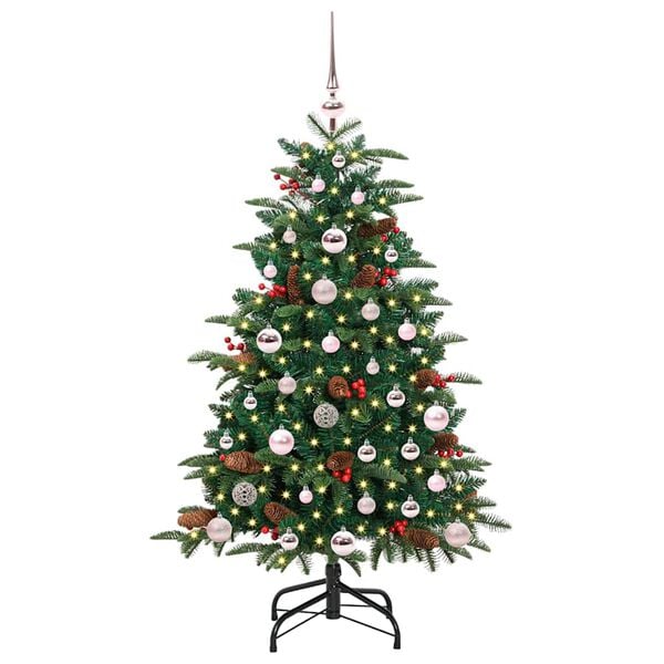 vidaXL Artificial Christmas Tree with 150 LEDs with Stand Green 120 cm
