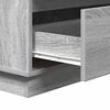 vidaXL Bedside Cabinet Grey 71 x 34.5 x 75 cm Engineered wood