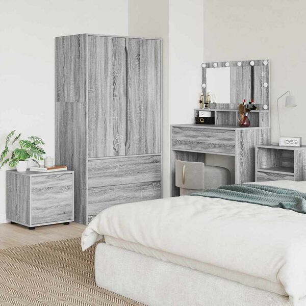 vidaXL Bathroom Cabinet Grey Sonoma 40.5 x 40 x 44 cm Engineered Wood