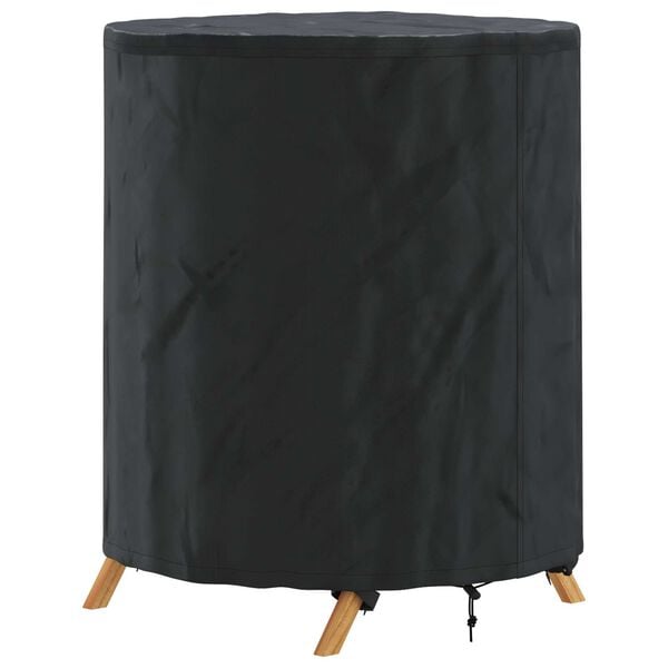 vidaXL Table Cover Plain Black 62 x 62 x 70 cm Fabric