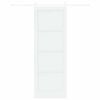 vidaXL Sliding Door ORKDAL White 83 x 232 cm Solid Pine Wood