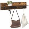 vidaXL Wall-Mounted Coat Rack Smoked Oak 80 x 10.5 x 18 cm