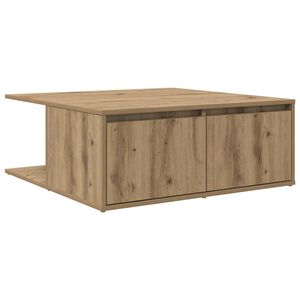 vidaXL Coffee Table Artisan oak 80 x 80 x 31 cm Engineered wood
