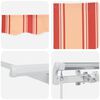 vidaXL Retractable Awning Retractable Yellow and Orange 600 x 300 cm