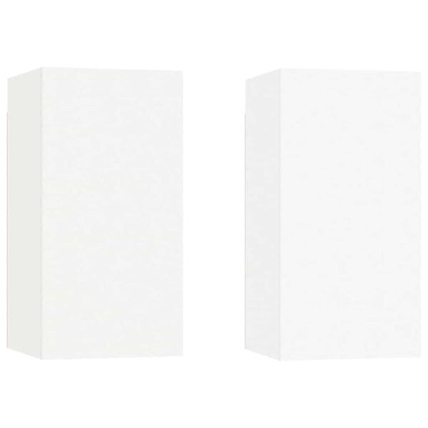 vidaXL TV Cabinets 2 pcs White 30.5x30x60 cm Engineered Wood