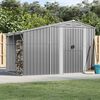 vidaXL Garden Shed Grey 277x192.5x179 cm Galvanised Steel