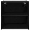 vidaXL Hanging Cabinet Black Oak 40 x 29.5 x 40 cm Engineered Wood