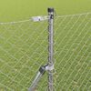 vidaXL Fence Post Silver 10 x 1.6 m (40 x 40 mm mesh) Steel