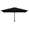 vidaXL Garden Parasol Black 248.5 x 247.5 x 160 cm Fabric