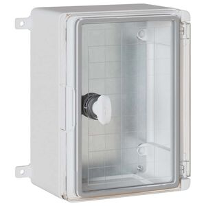 vidaXL Control Cabinet Grey 25 x 13 x 24 cm ABS Plastic