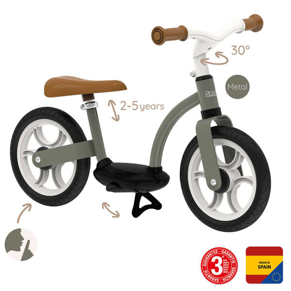 Smoby Kids Learning Bike Comfort Grey