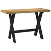 vidaXL Desk NOAIN X-Shaped Legs 120x50x75 cm Solid Wood Pine