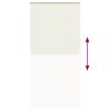 vidaXL Roller Blind Blackout Off White 100x230 cm Fabric Width 95.7 cm Polyester