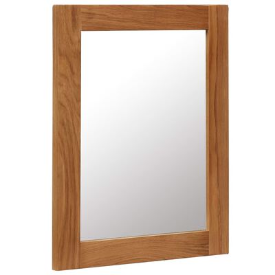 vidaXL Mirror 40x50 cm Solid Oak Wood