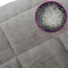 vidaXL Weighted Blanket Grey 200x225 cm 13 kg Fabric