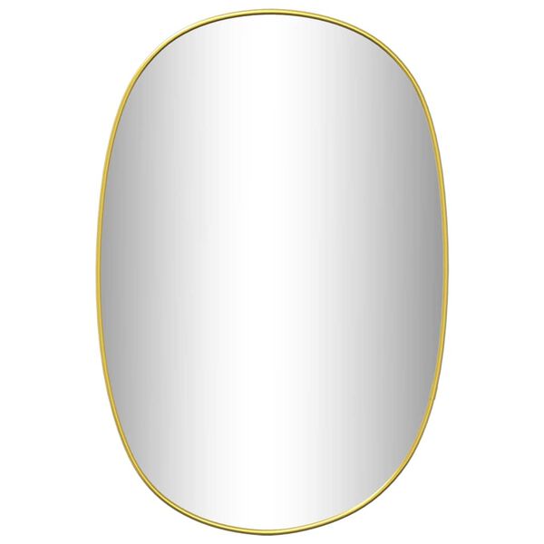 vidaXL Wall Mirror Gold 50x35 cm