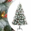 vidaXL Artificial Christmas Tree Green and white 240 cm