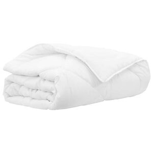 vidaXL Summer Duvet White 220 x 200 x 3 cm Polyester