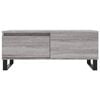 vidaXL Coffee Table Grey Sonoma 90x50x36.5 cm Engineered Wood