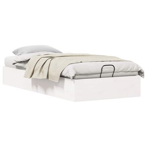 vidaXL Ottoman Bed Frame with Storage White 80 x 200 cm