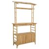 vidaXL Outdoor Bar Table Natural 110 x 50 x 210 cm Bamboo