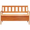 vidaXL Outdoor Bench Brown 119 x 76 x 44cm Solid pine wood