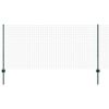 vidaXL Fence and Post Green 1 x 10 m Steel