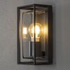 KONSTSMIDE Wall Light Brindisi Glass Matt Black