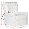 vidaXL Electric Massaging Chair Cream white 78 x 148 x 71 cm