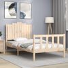 vidaXL Bed Frame without Mattress 100x200 cm Solid Wood Pine