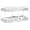 vidaXL Bunk Bed without Mattress White 90x200 cm Steel